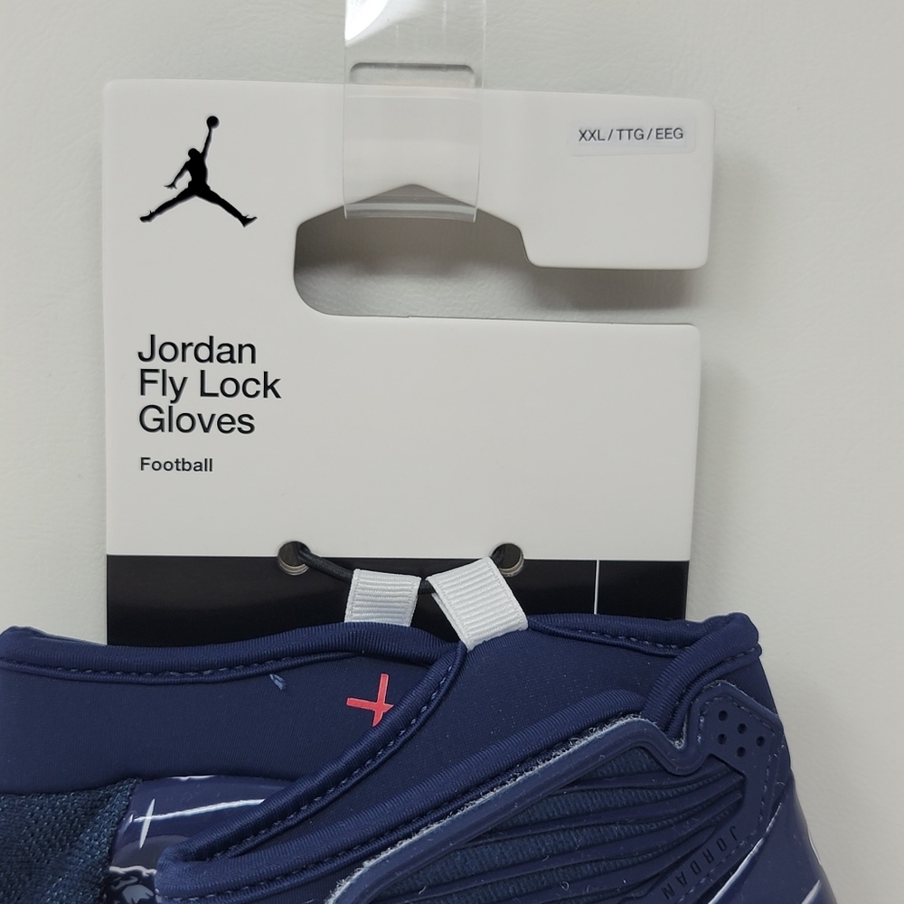 Jordan Fly Lock NCAA Howard University Bisons PE Football Gloves Mens Sz XXL New - Picture 4 of 8